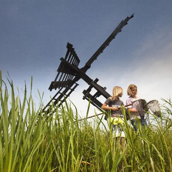 Tjasker met kinderen
